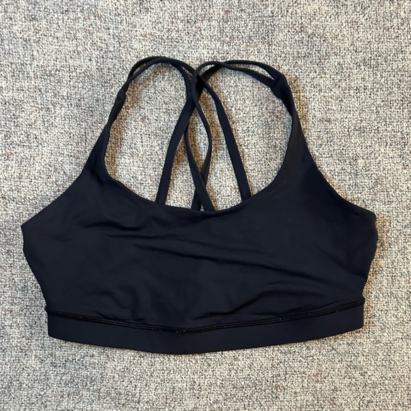 Lululemon Strappy Black Sports Bra - Picture 1 of 2